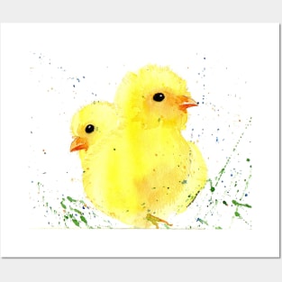 A Couple of Cute Baby Chicks Posters and Art